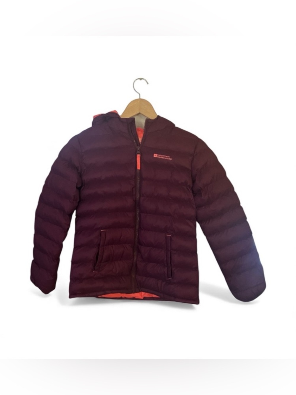 Mountain Warehouse Seasons II Kids Padded Puffer Jacket Berry Maroon 9-10 YRS